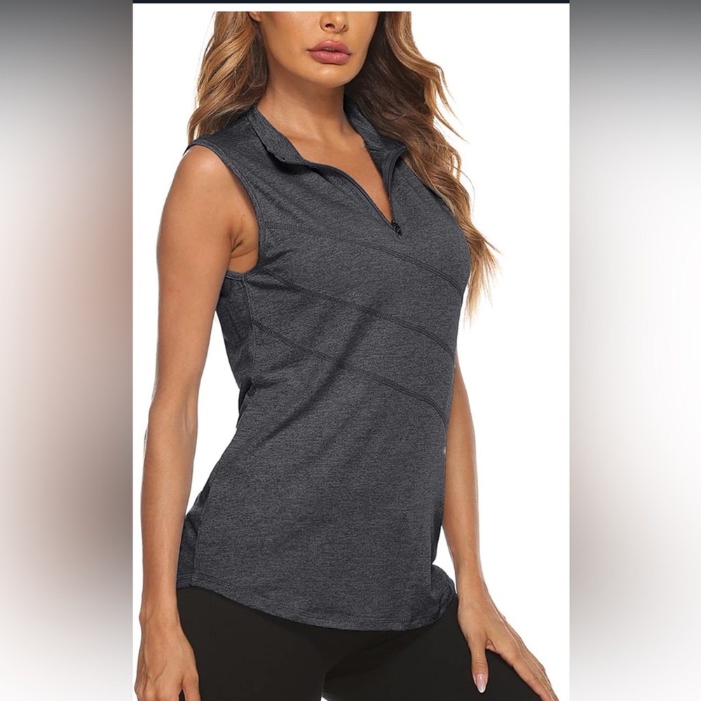 NWT Women’s Sleeveless Golf Polo with Zipper